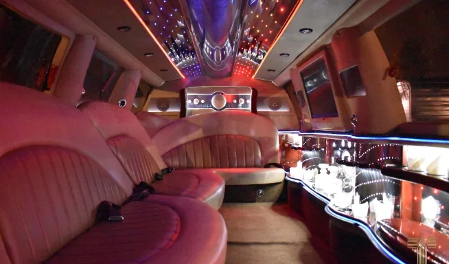 SUV limousine interior for Vancouver weddings graduations birthdays and events